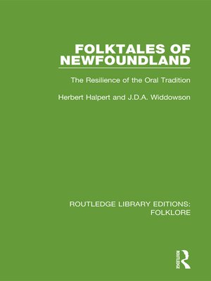 cover image of Folktales of Newfoundland (RLE Folklore)